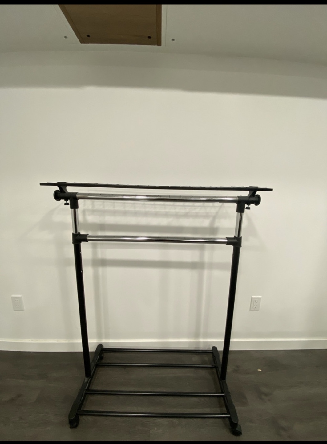Adjustable Garment Rack - Black & Chrome - photo 2