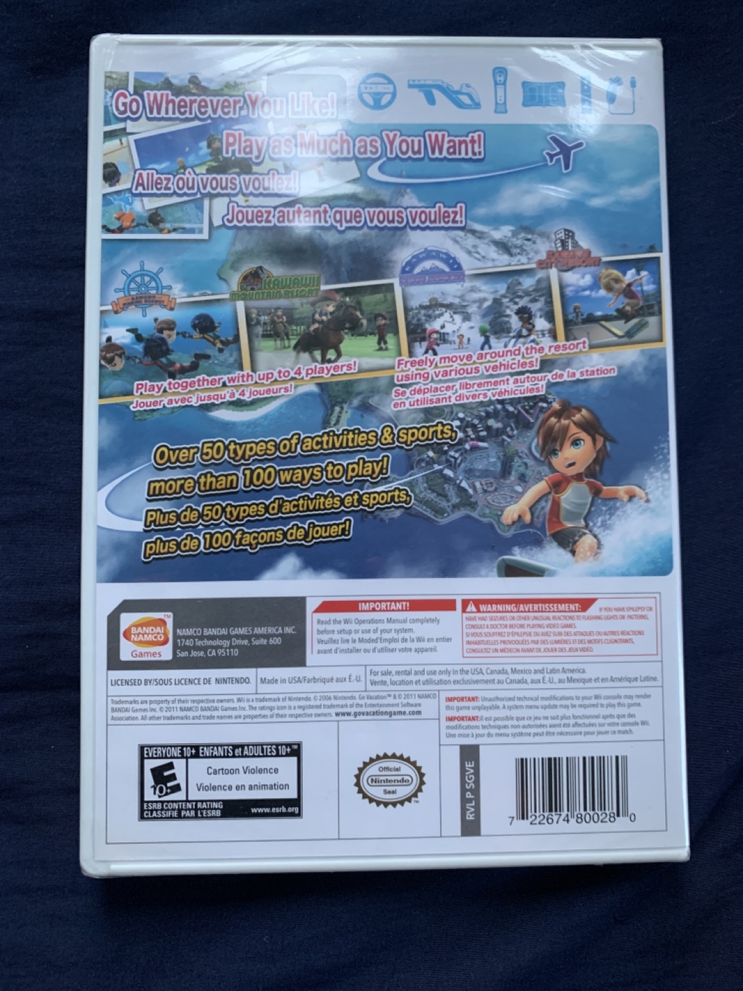Sealed New Go Vacation (Nintendo Wii, 2011) - photo 2