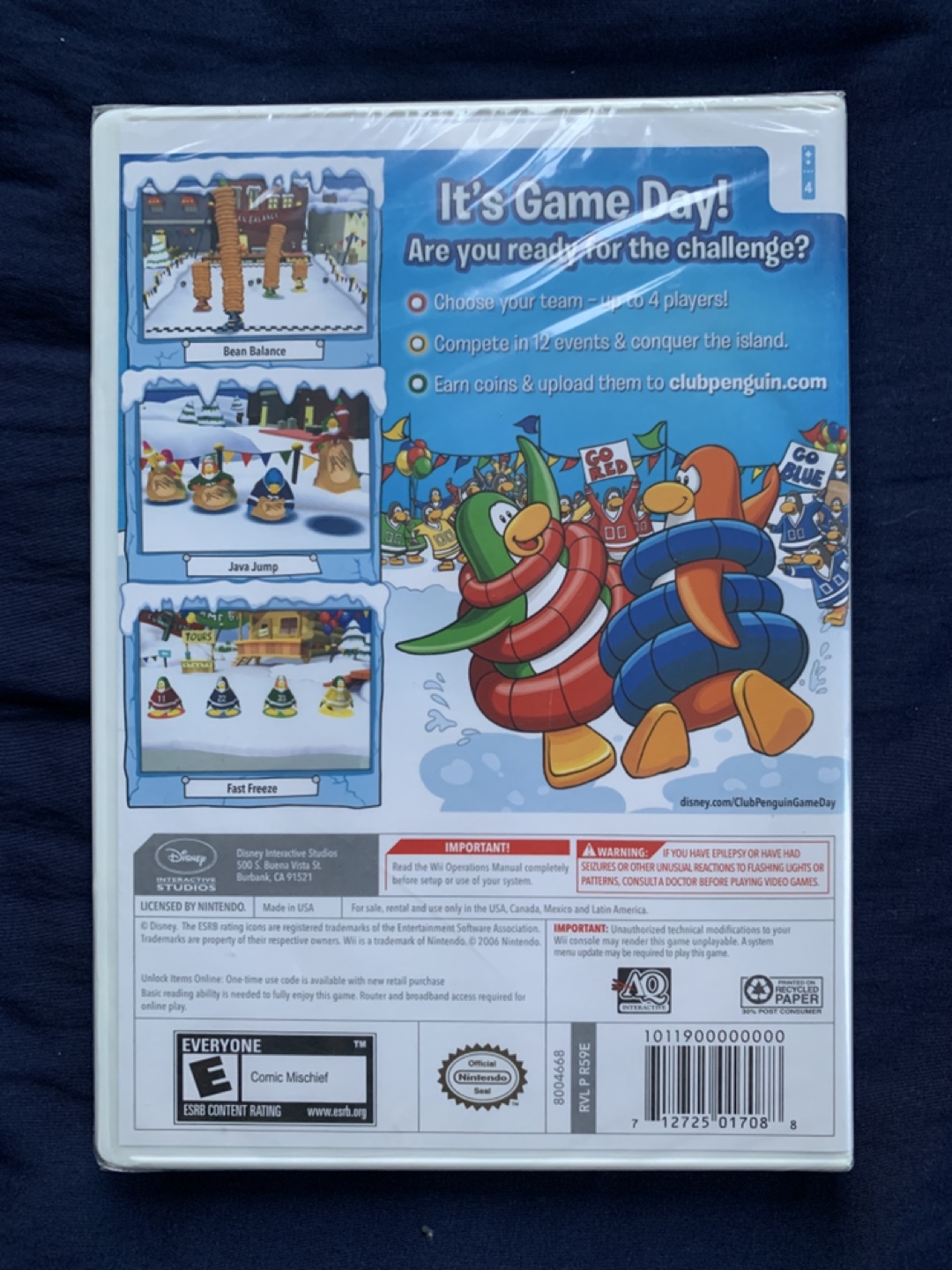 Disney Club Penguin Game Day - Nintendo Wii - Brand New Sealed - photo 2