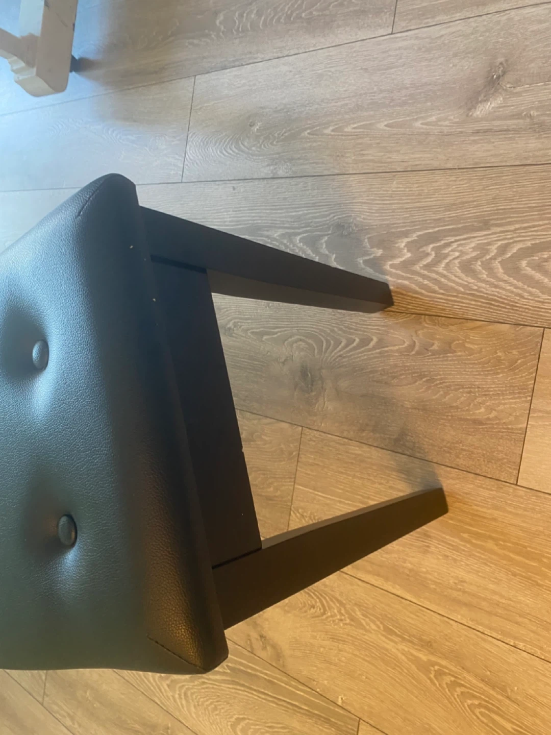 Black Piano Bench with Storage - photo 4
