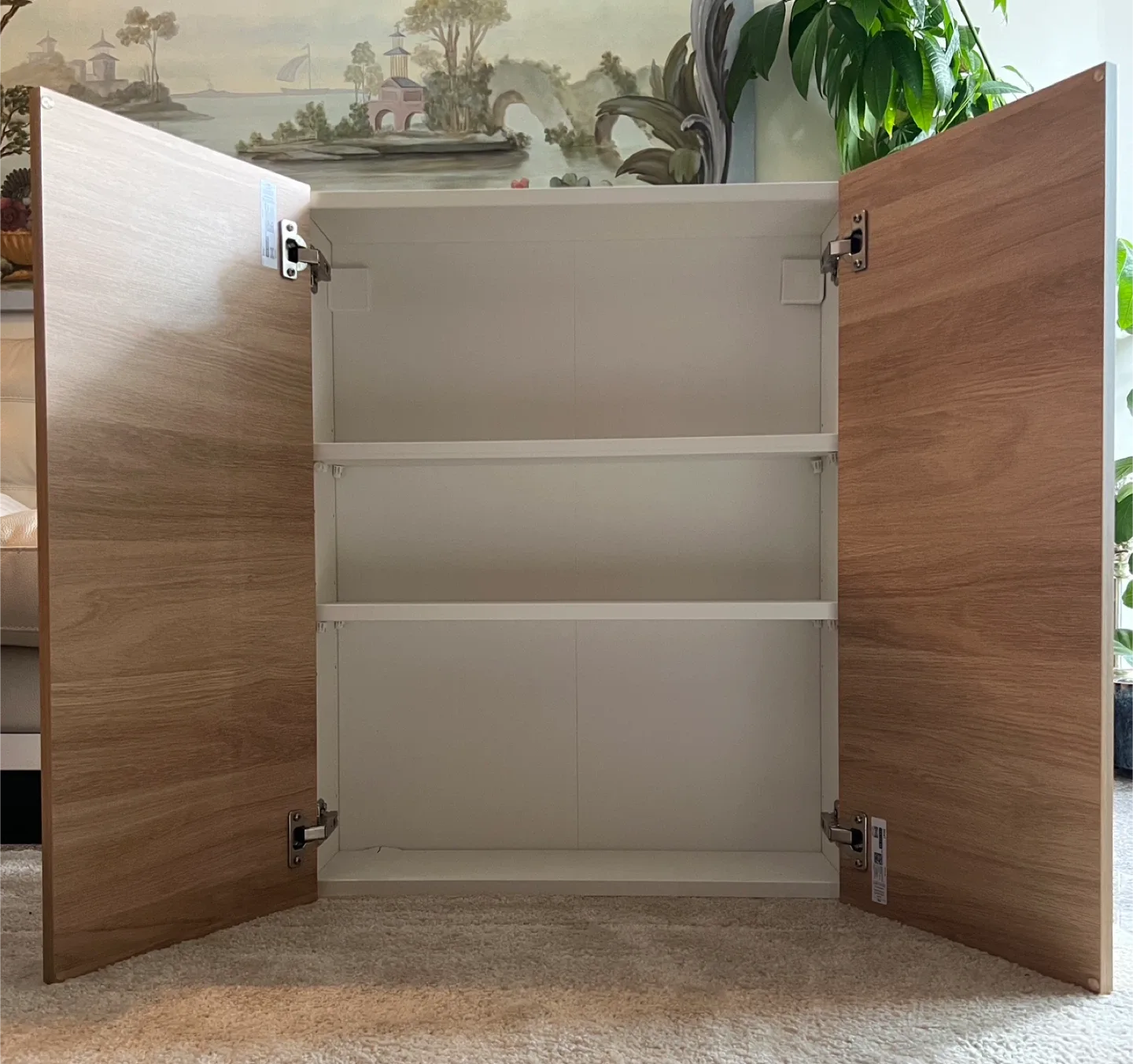 IKEA ENHET Cabinet with Shelves – Oak coloured /White thumbnail