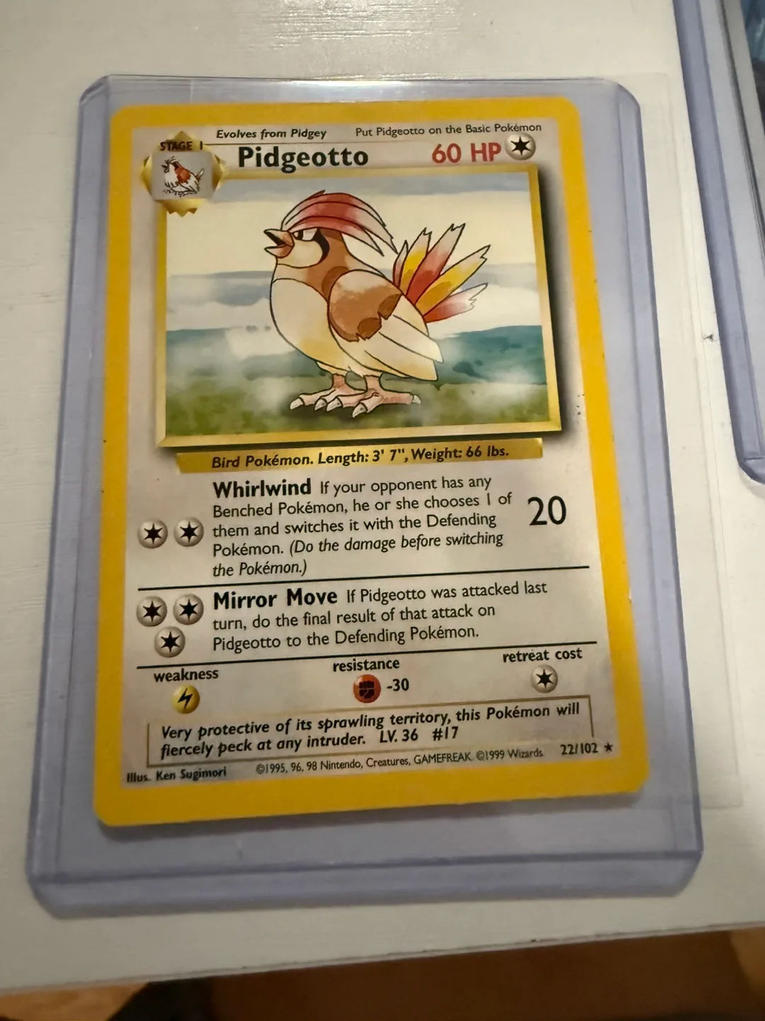 Pidgeotto Pokémon Card thumbnail
