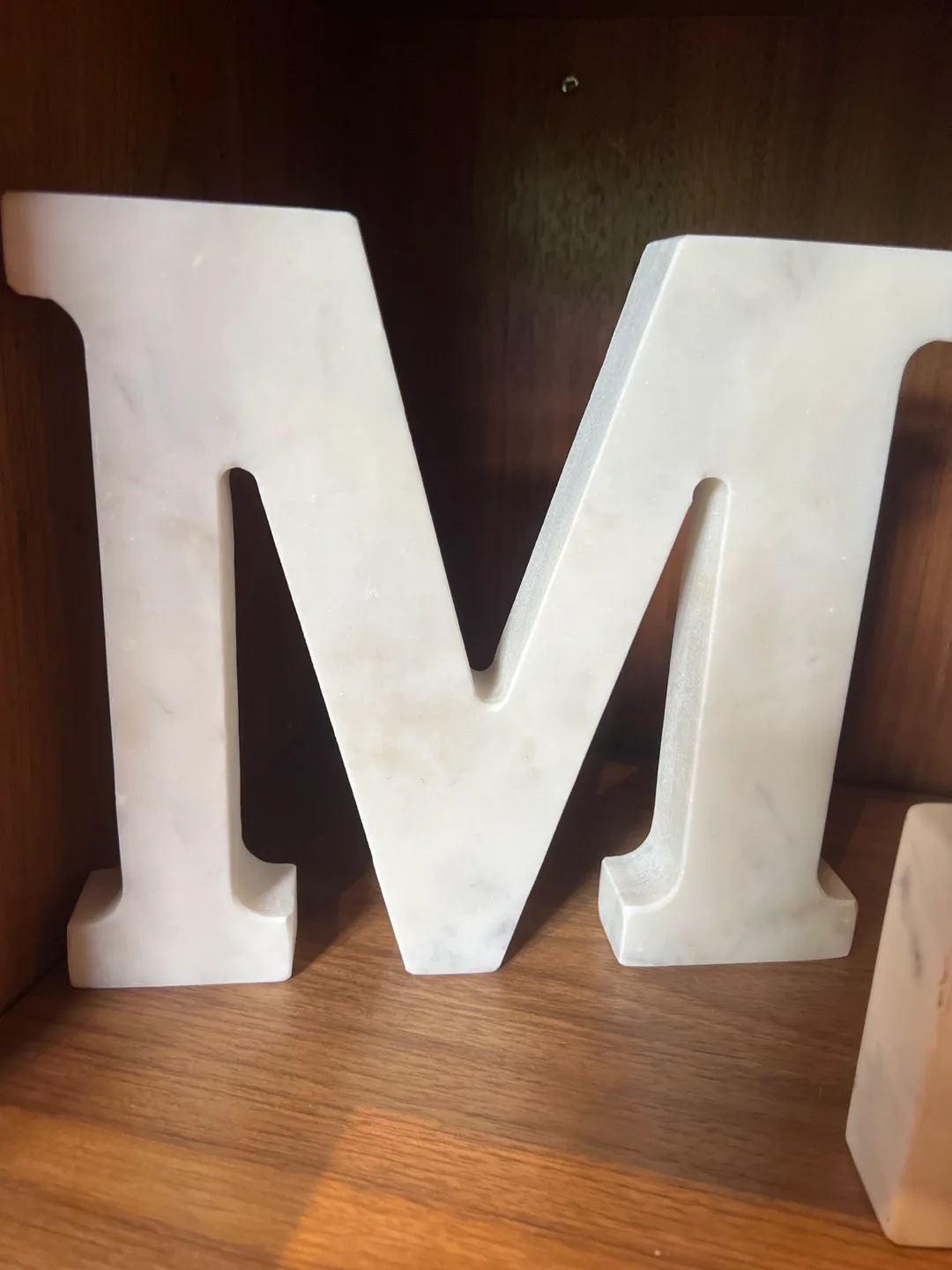 Marble Letter M & S Decor image indicator(2)