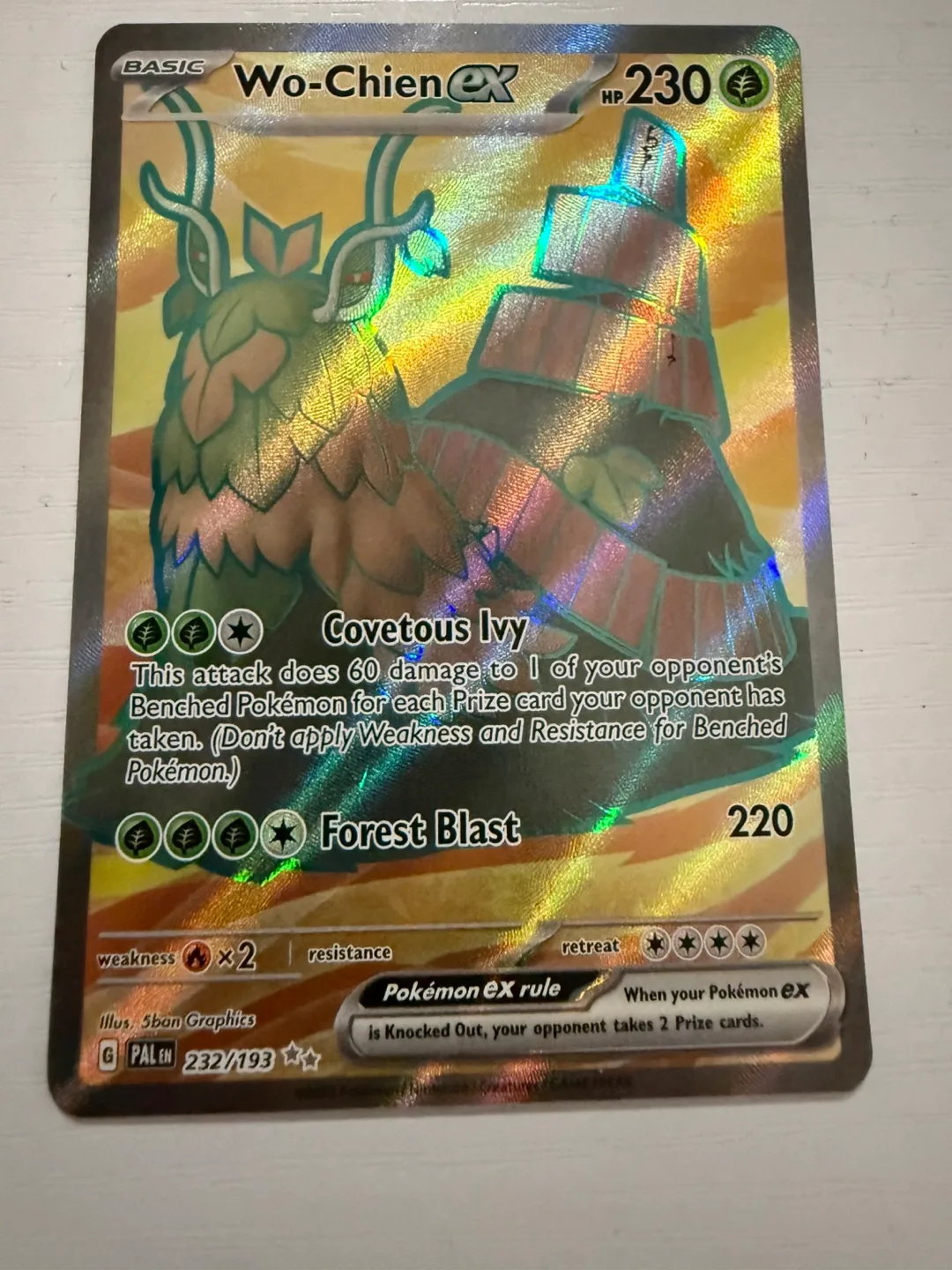 Wo-Chien ex Pokémon Card thumbnail