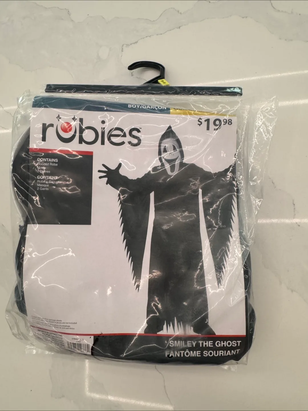HALLOWEEN COSTUME- BOYS LG (10-12) SMILEY THE GHOST thumbnail