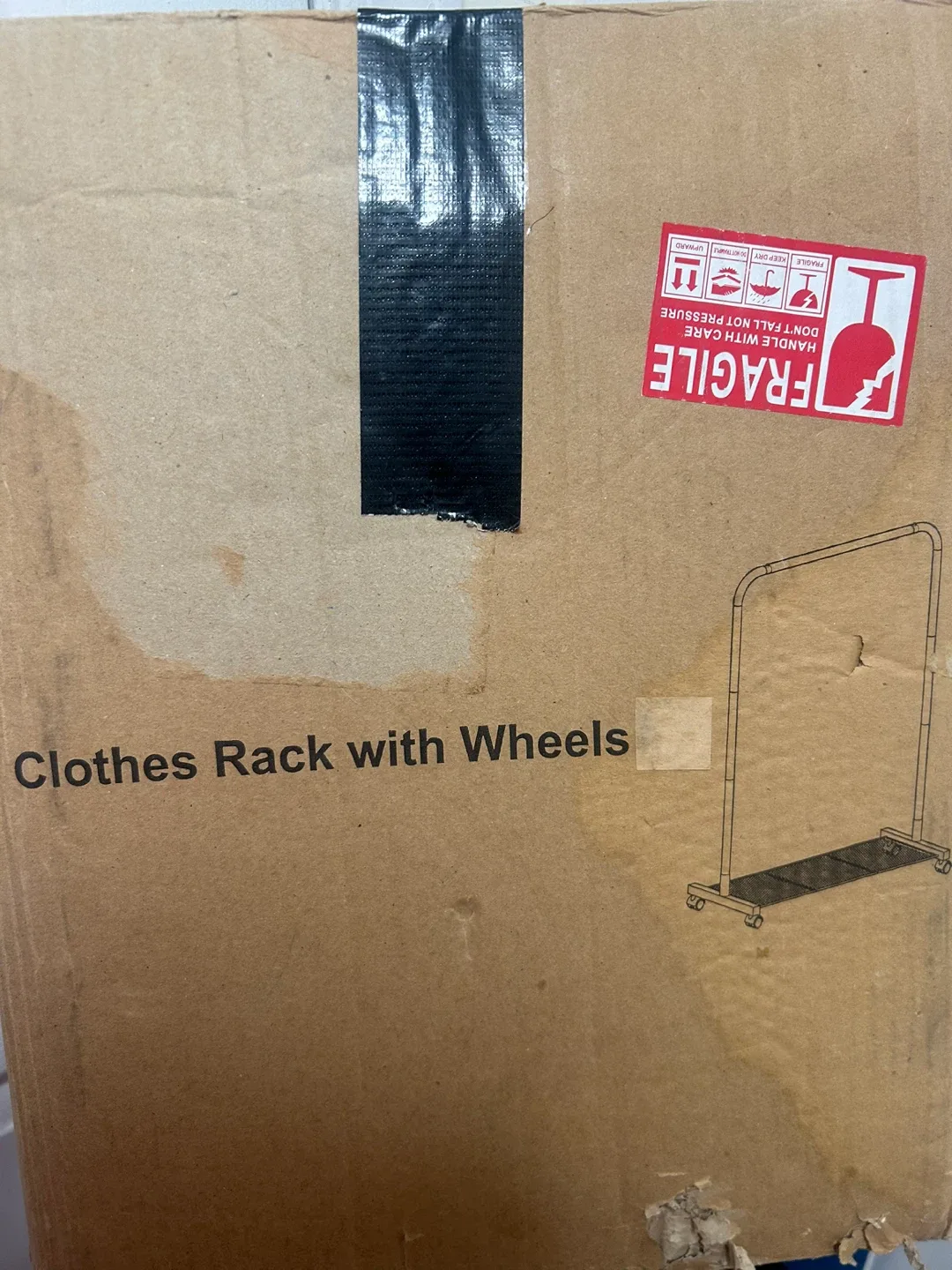 Clothes Rack with Wheels - New in Box!