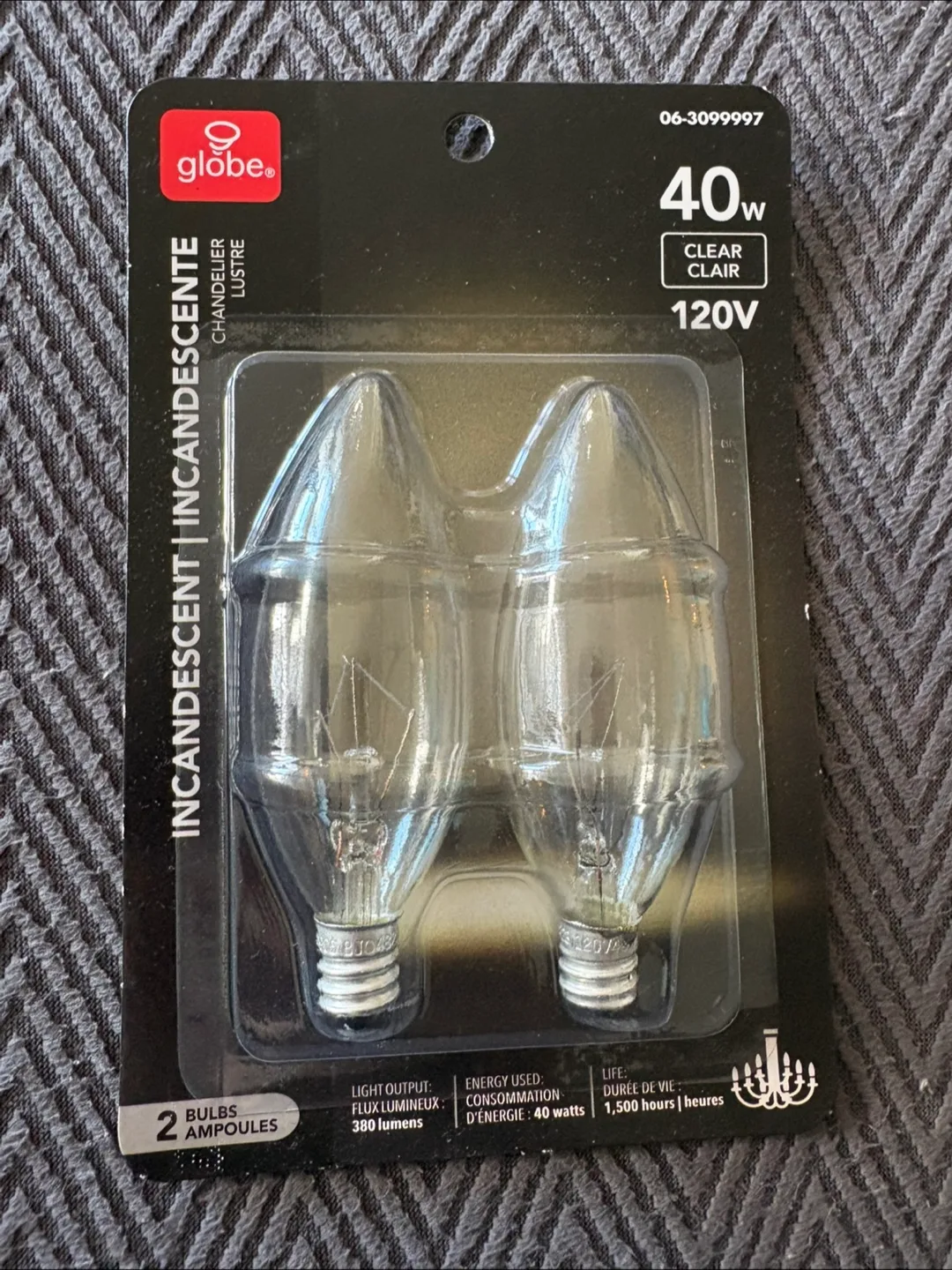 #freecycle Globe 40W Clear Chandelier Light Bulbs - New thumbnail