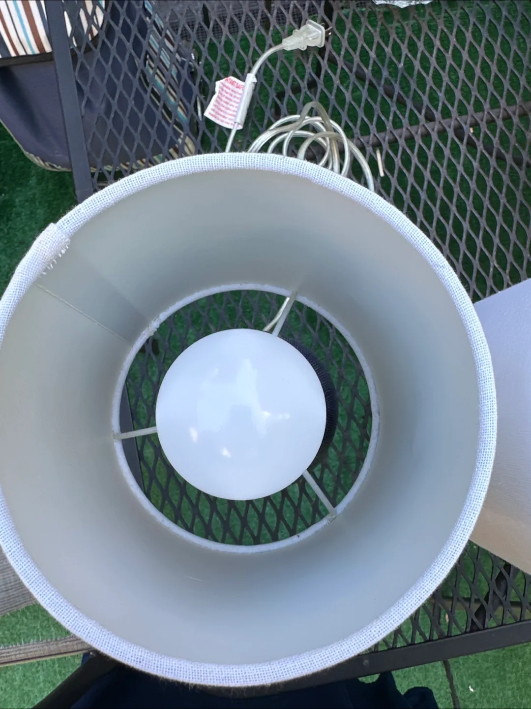 Pair of Navy Blue Textured Ceramic Lamps image indicator(2)