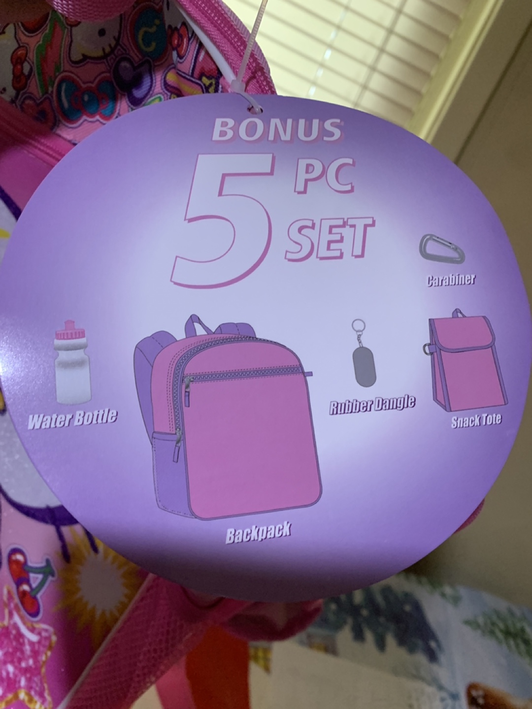 Hello Kitty 5-Piece Backpack Set - NEW - photo 3