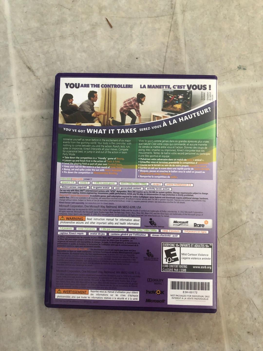 Kinect sports Xbox 360 - photo 2