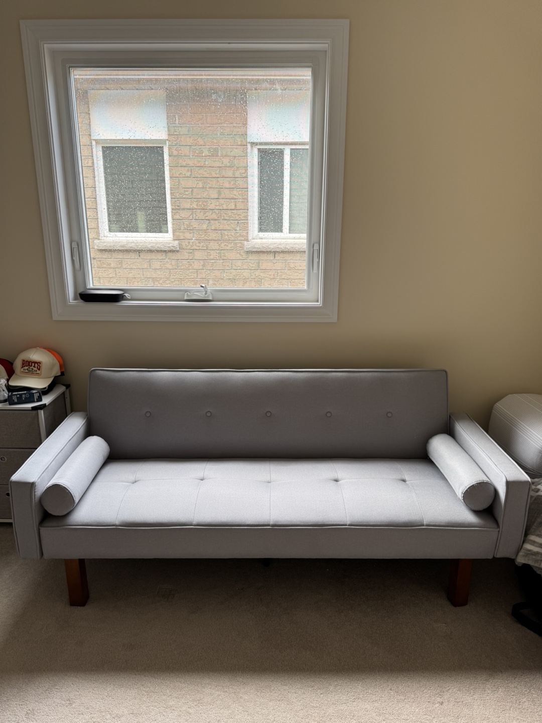 Grey Futon Sofa Bed - photo 3