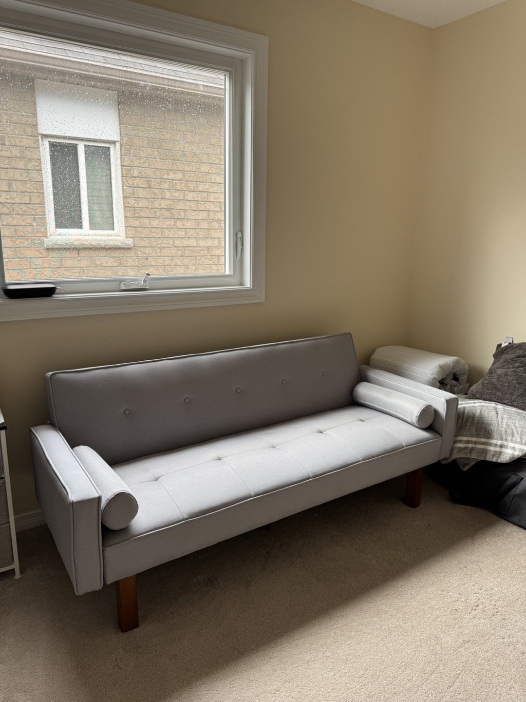 Grey Futon Sofa Bed - photo 2