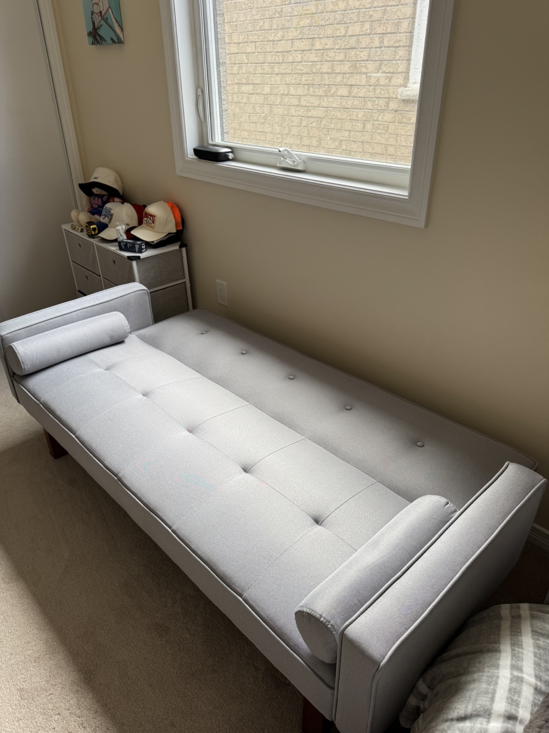 Grey Futon Sofa Bed - photo 4