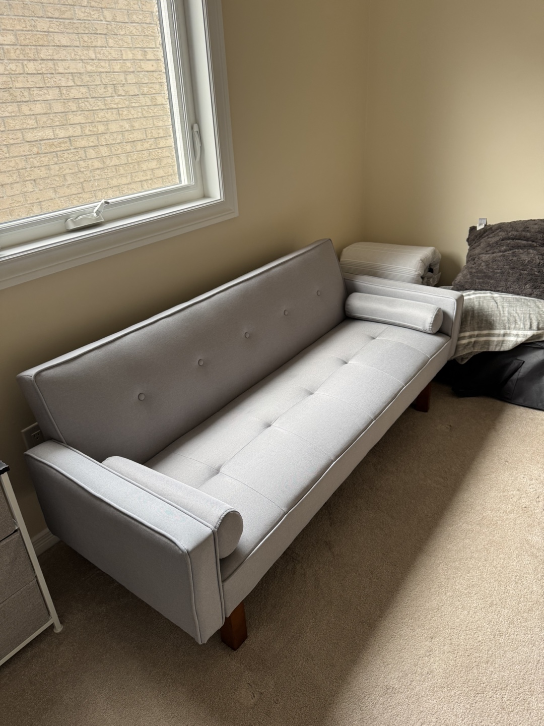 Grey Futon Sofa Bed