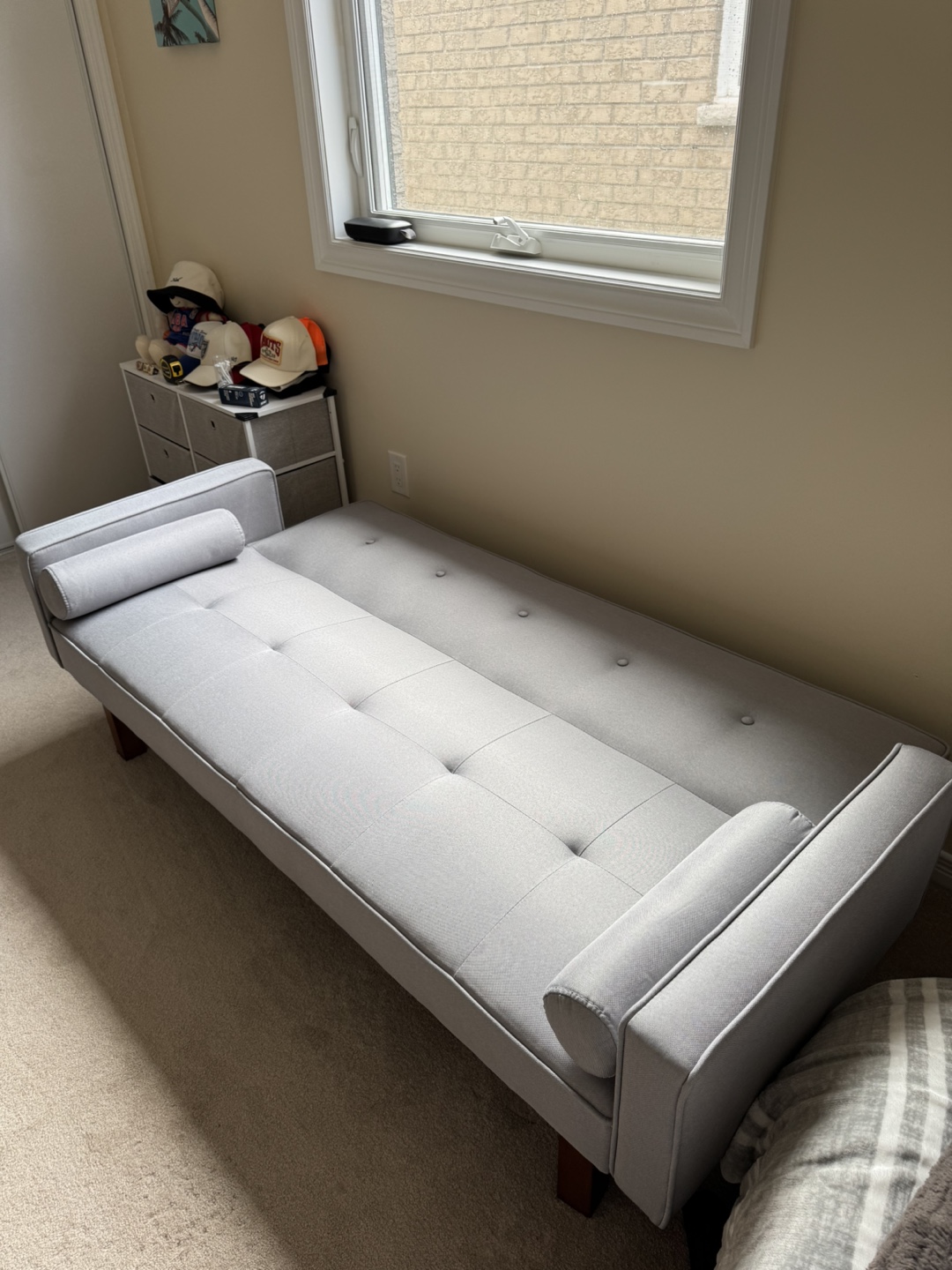Grey Futon Sofa Bed - photo 5