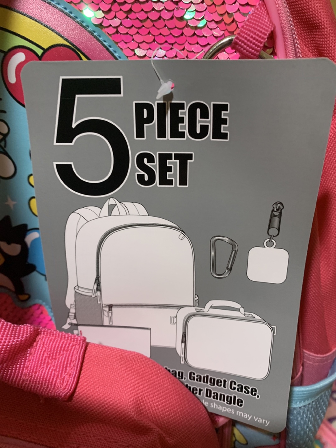 Sanrio 5-Piece Backpack Set - New with Tags - photo 2