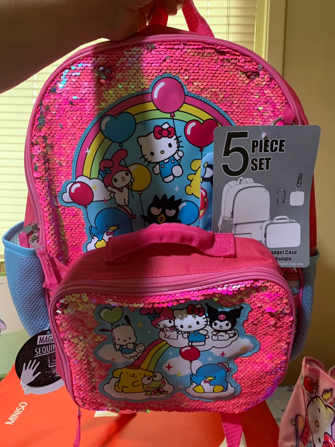 Sanrio 5-Piece Backpack Set - New with Tags thumbnail