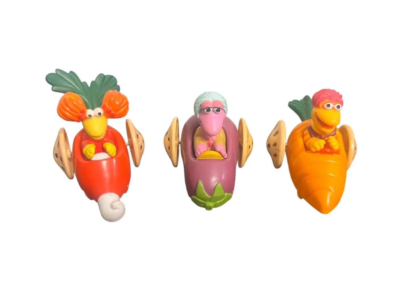 Vintage 1988 Fraggle Rock Wind-Up Racing Toys – Set of 3 thumbnail