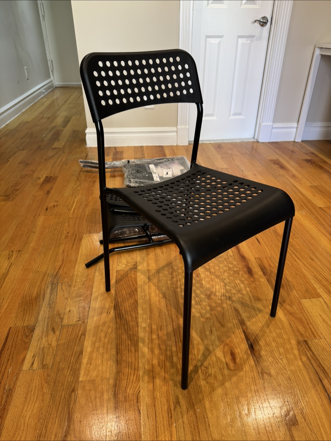 IKEA ADDE Black Chair - Like New!