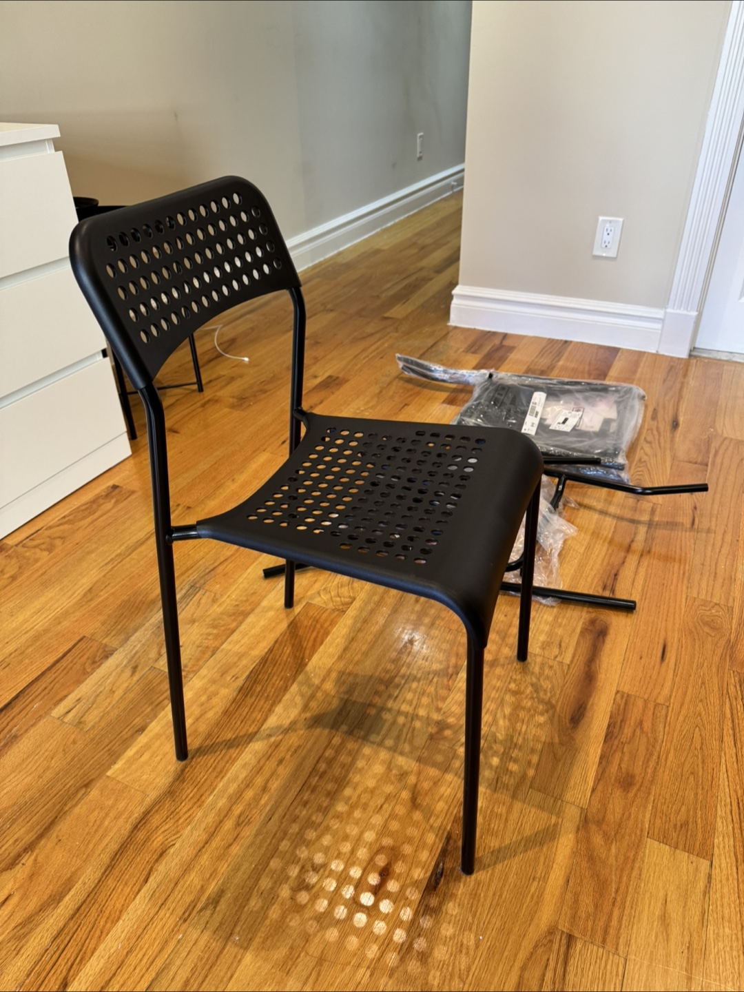 IKEA ADDE Black Chair - Like New! - photo 2