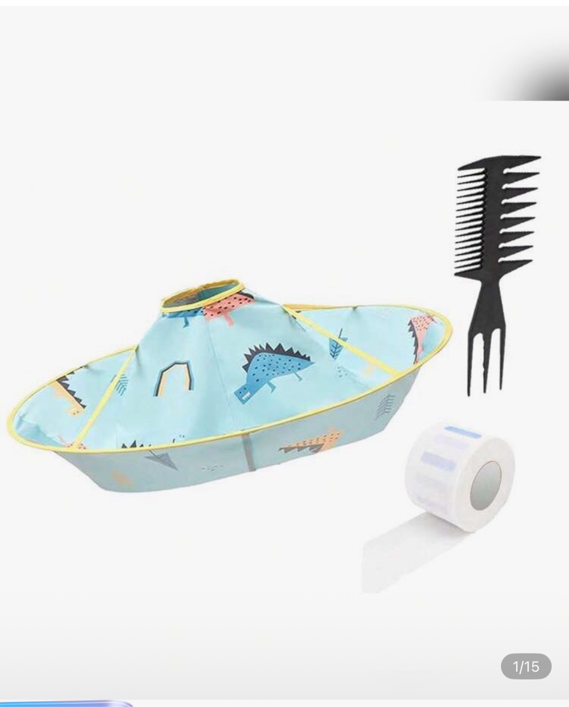 Kids' Hair Cutting Cape with comb