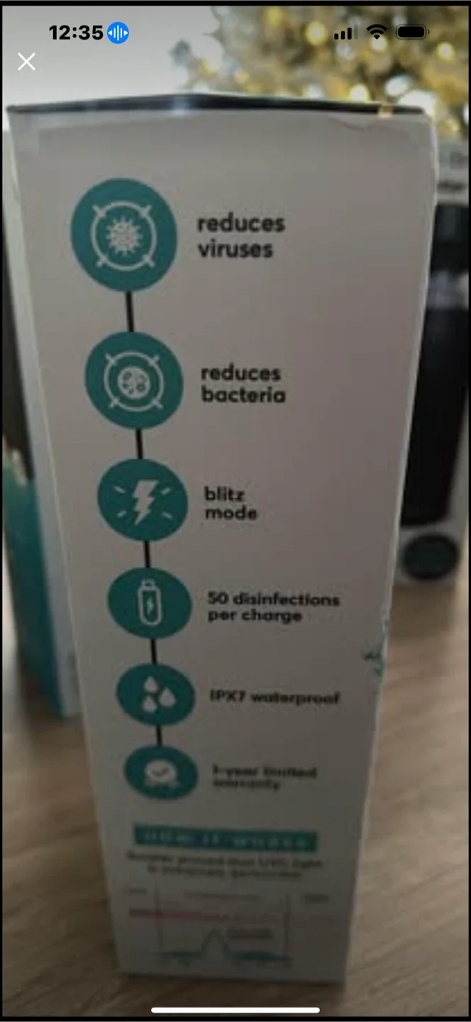 UV Brite UV Water Bottle - New in Box image indicator(2)