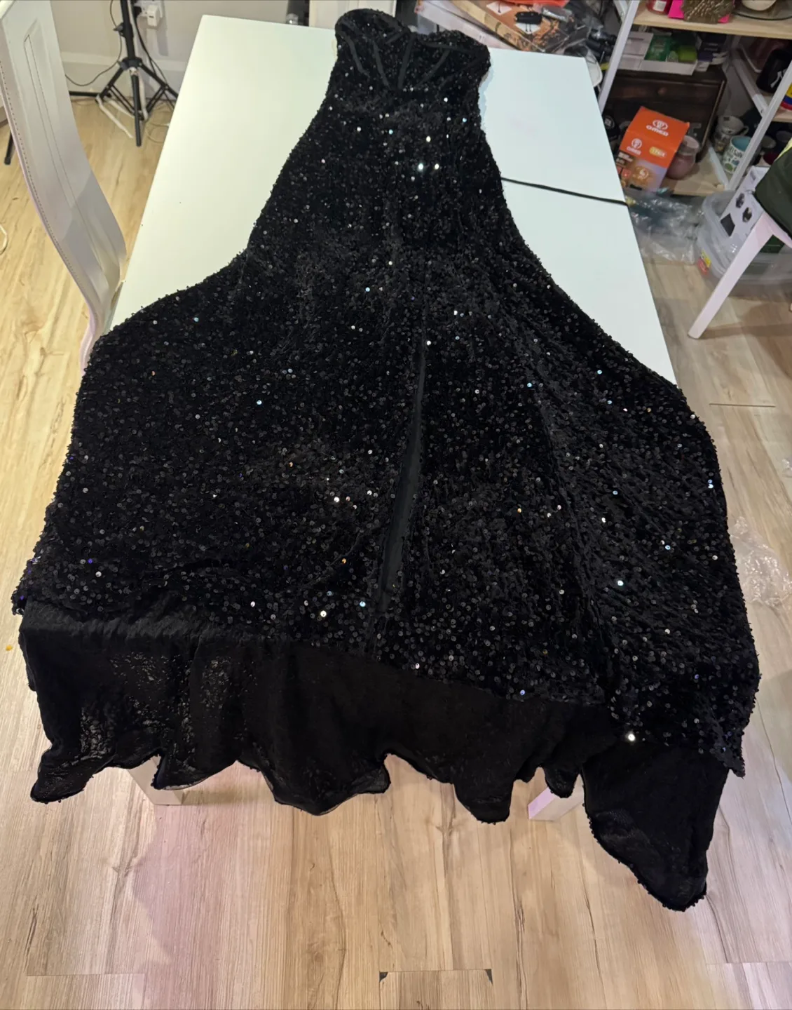 Sequin Black Evening Gown image indicator(3)