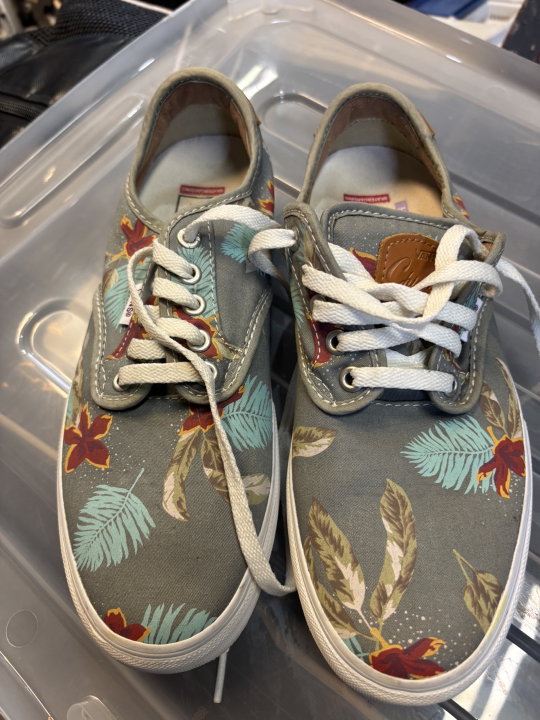 Vans Floral Skate Shoes - Size 7.5