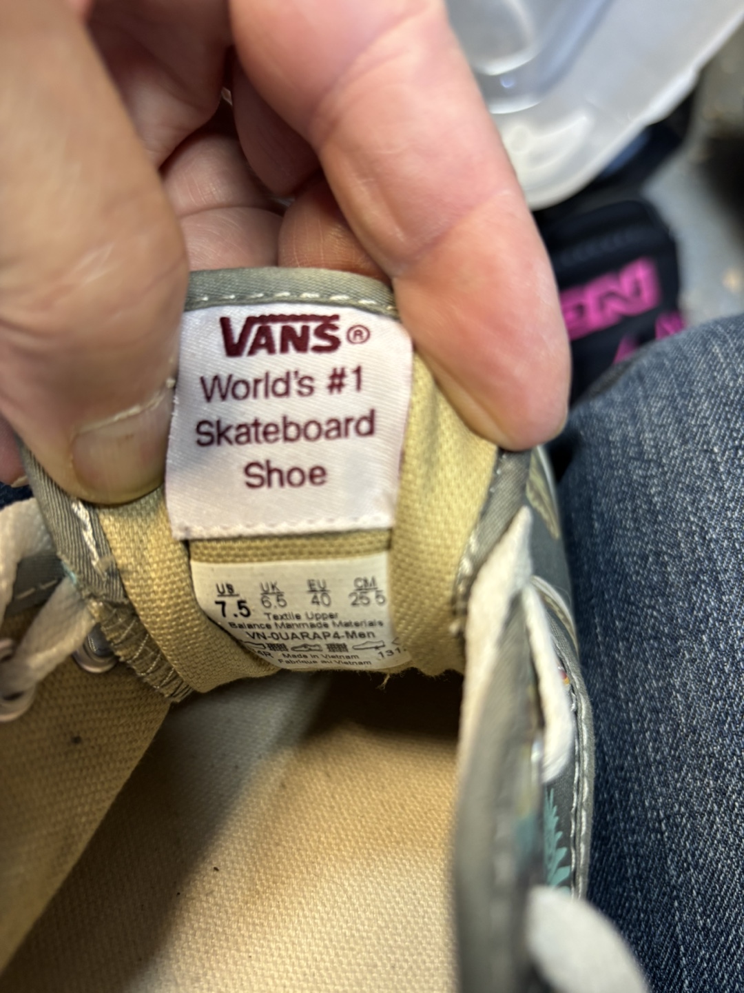 Vans Floral Skate Shoes - Size 7.5 - photo 3