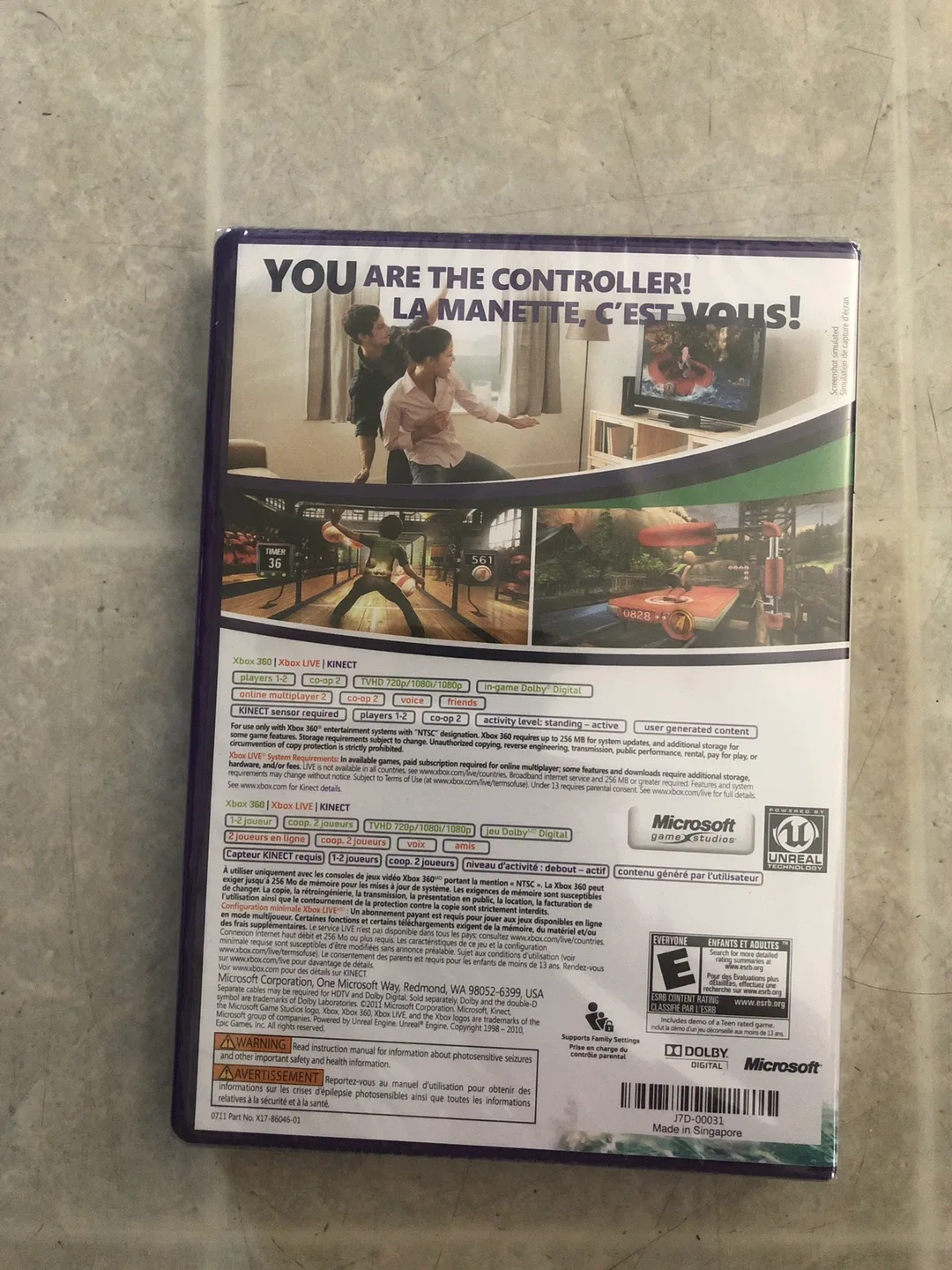 (Sealed copy) Kinect adventures Xbox 360 image indicator(2)