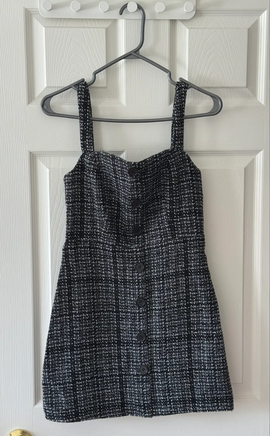 Shein XS Black & White Tweed Dress thumbnail