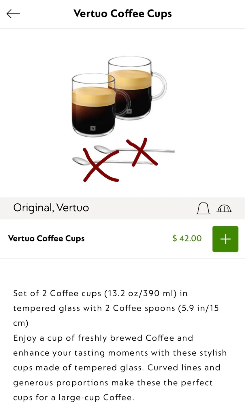 NEW Nespresso Vertuo Coffee Mugs (Set of 2) image indicator(2)