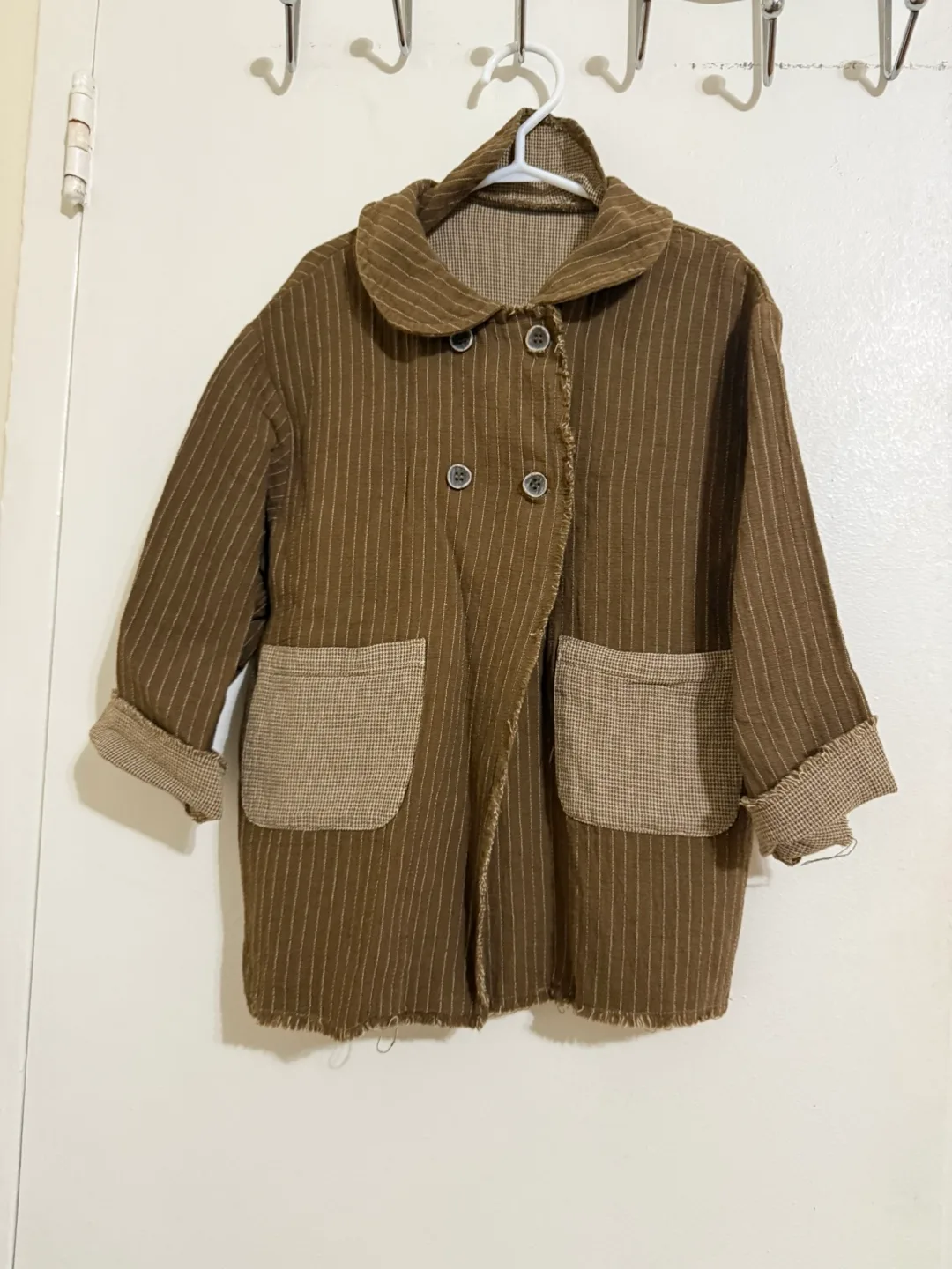 Brown Striped blazer (3-4 years old) thumbnail