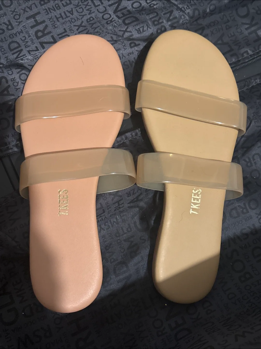 Tkees Clear Sandal Slides - Size 7 thumbnail