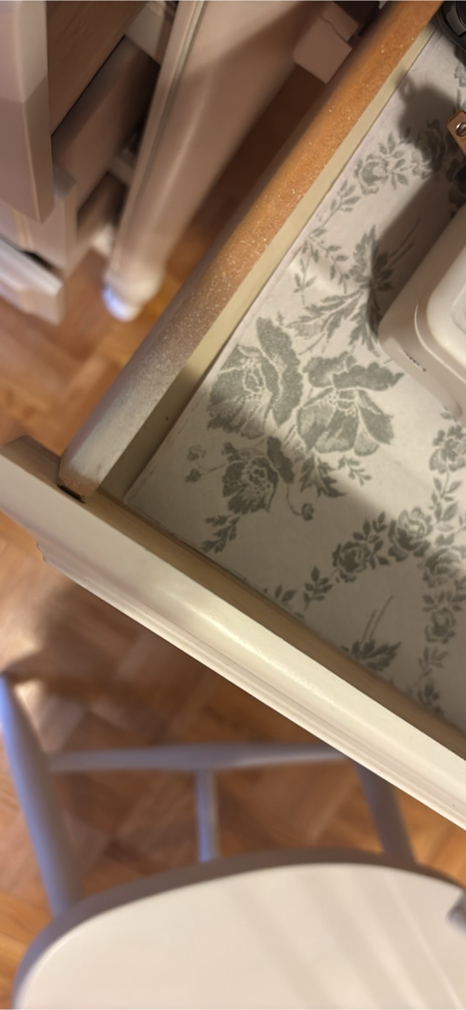 Vintage White Vanity Desk with Chair - photo 5