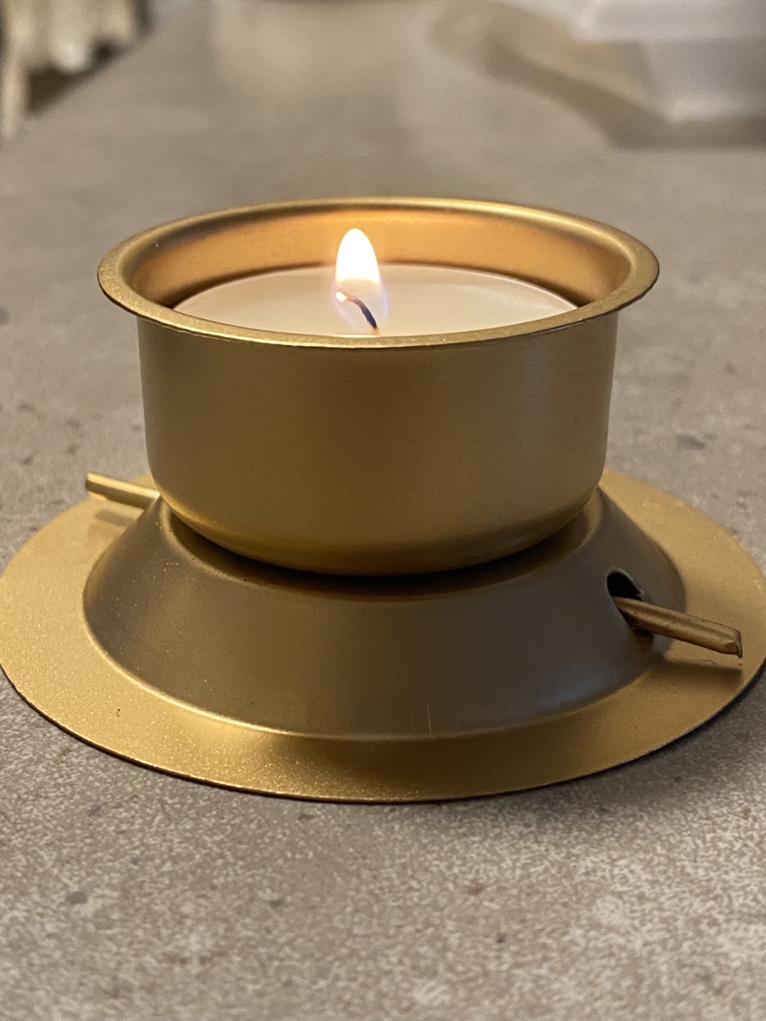 Gold/ Copper Candle Holder - photo 3