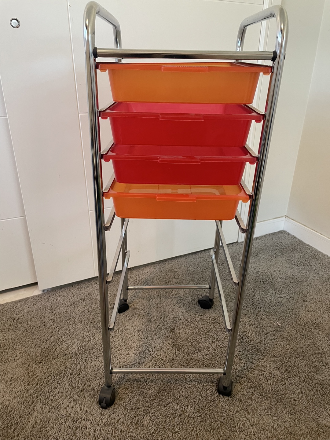 Rolling Storage Cart with (some) Drawers