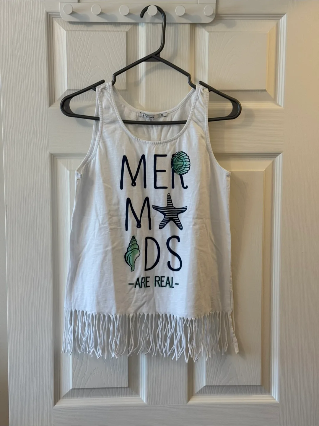 LCW Teen White Tank Top - XL thumbnail