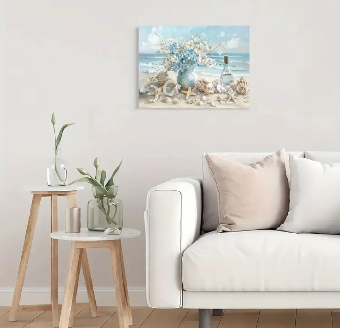 Beach & Floral Canvas Wall Art (15.7 x 11.8 inch) image indicator(2)