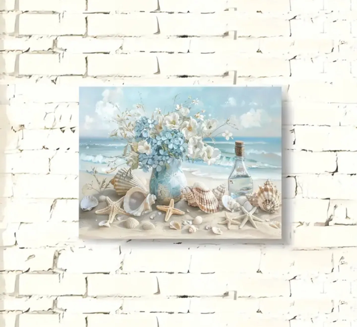 Beach & Floral Canvas Wall Art (15.7 x 11.8 inch) image indicator(6)