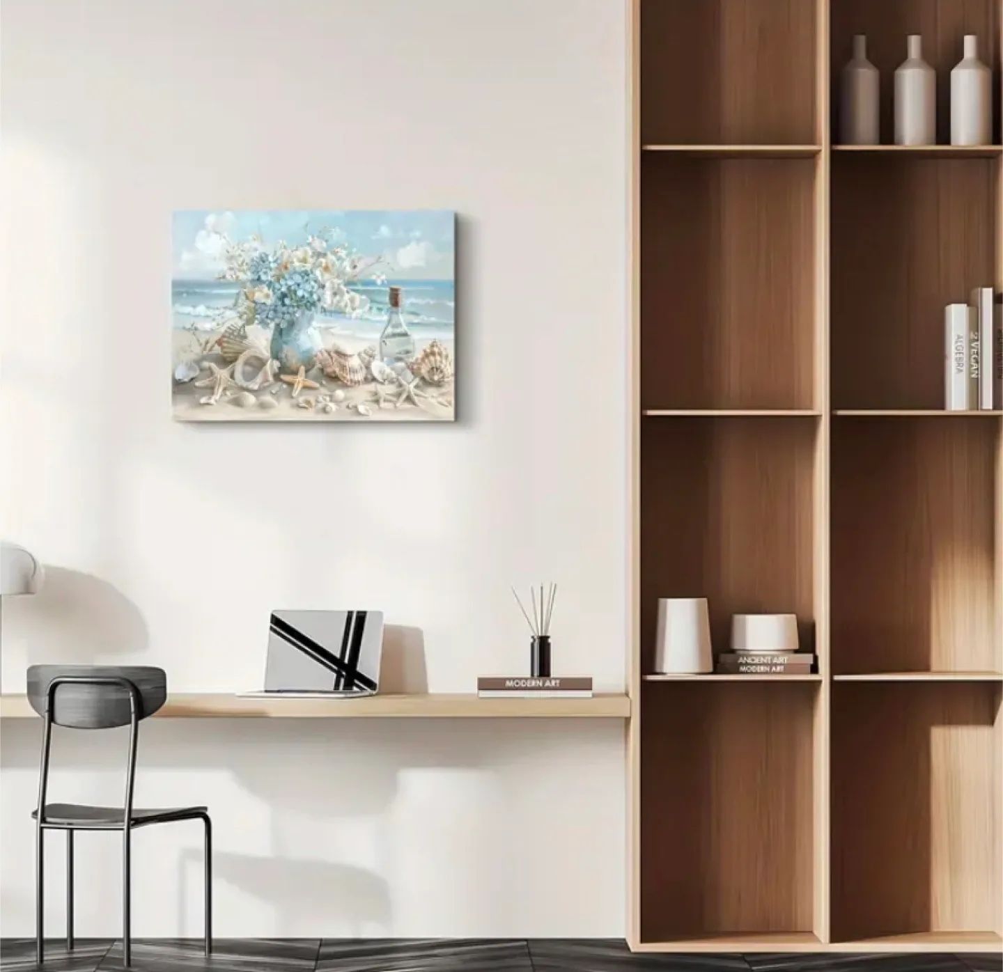 Beach & Floral Canvas Wall Art (15.7 x 11.8 inch) image indicator(5)