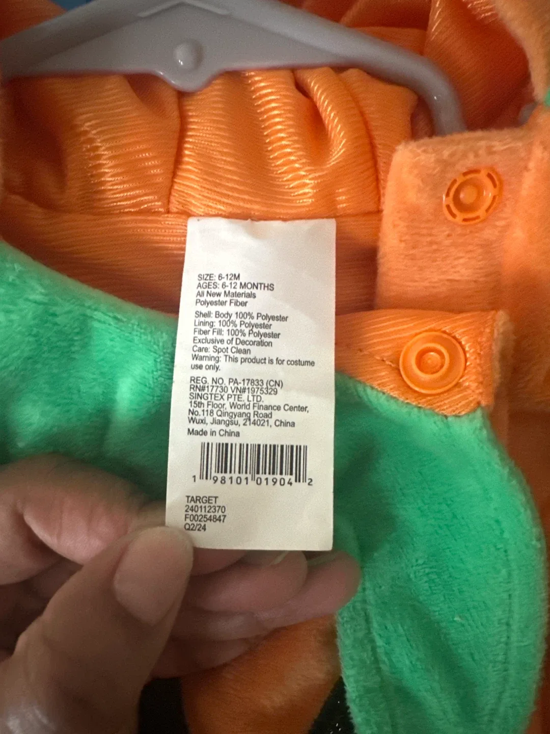 Target Pumpkin Costume - 6-12 Months image indicator(3)