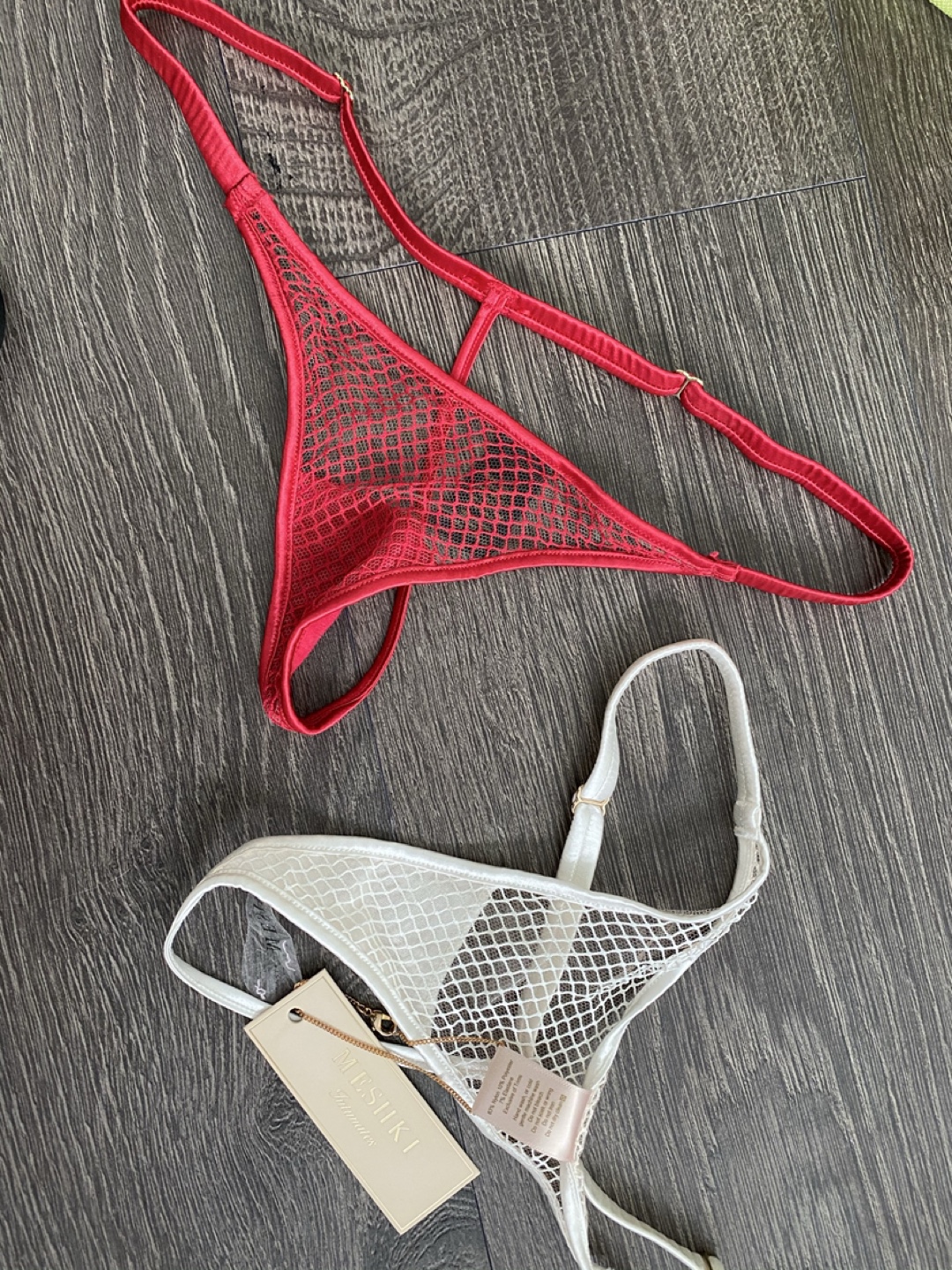 Meshki Lingerie Set - Red & White, Size xs - photo 2