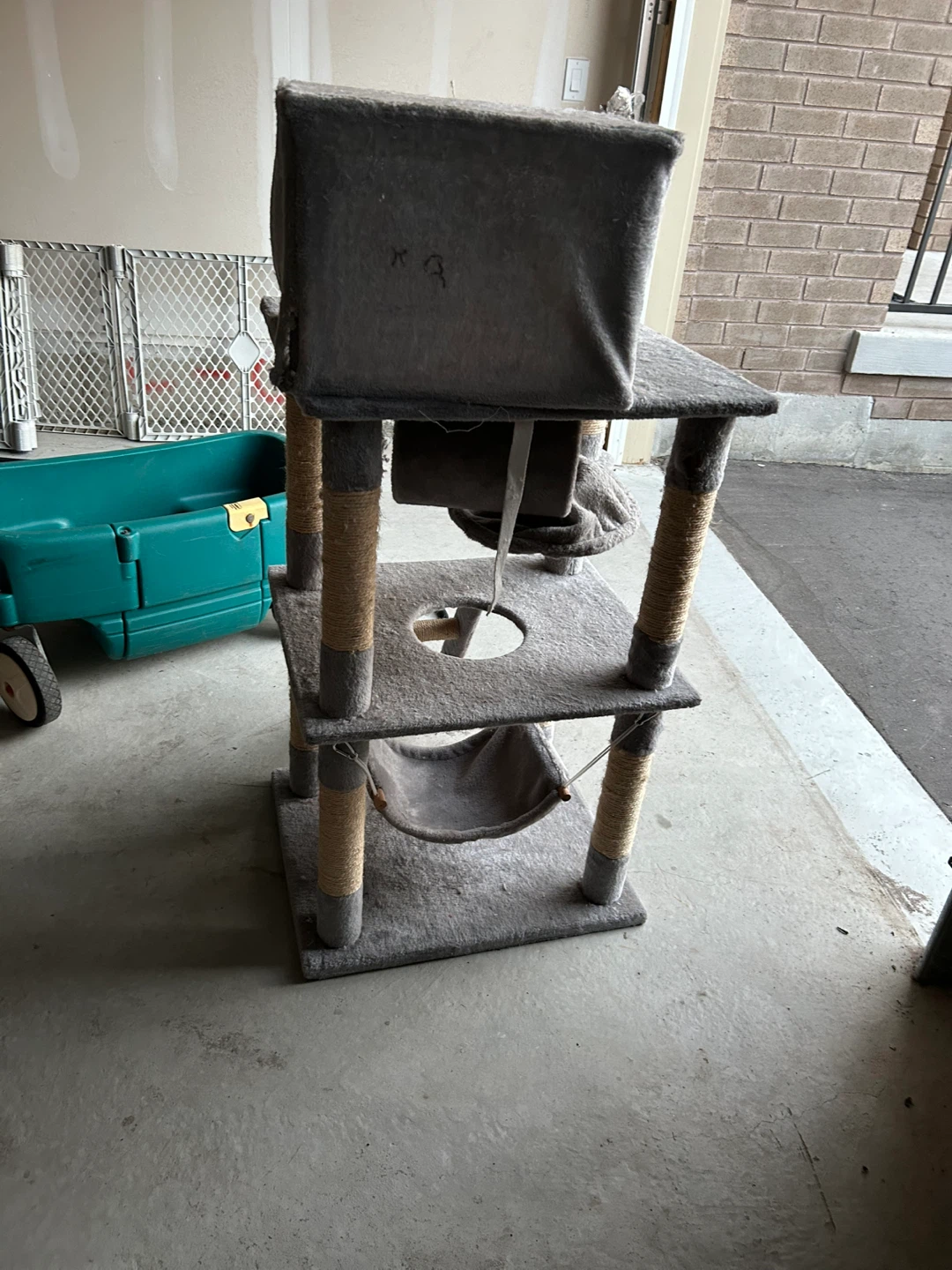 Grey Cat Tree with Scratching Posts - photo 4