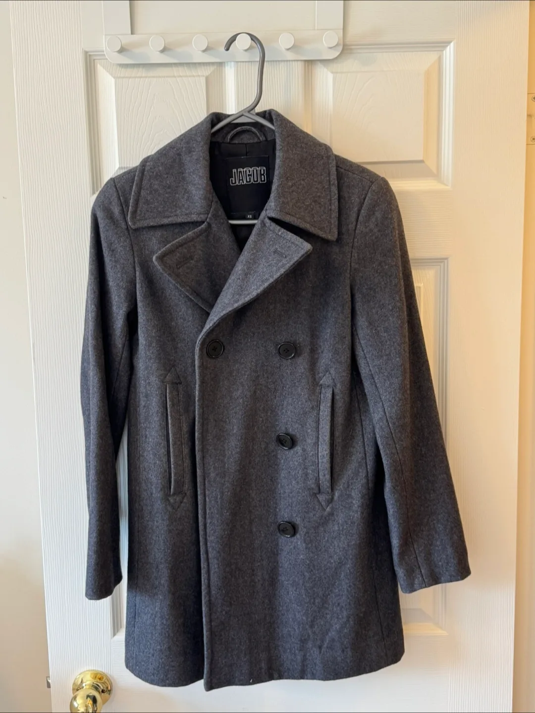 Jacob Wool Blend Pea Coat - Size XS thumbnail