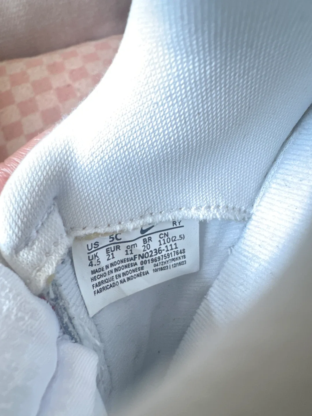 Nike Air Force 1 Toddler Shoes - Size 5C image indicator(5)