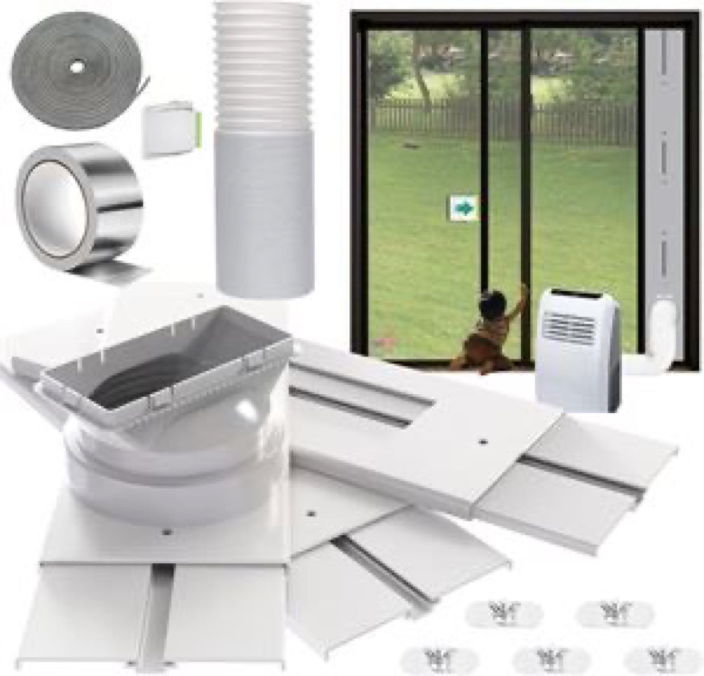 Portable Air Conditioner Window Vent Kit