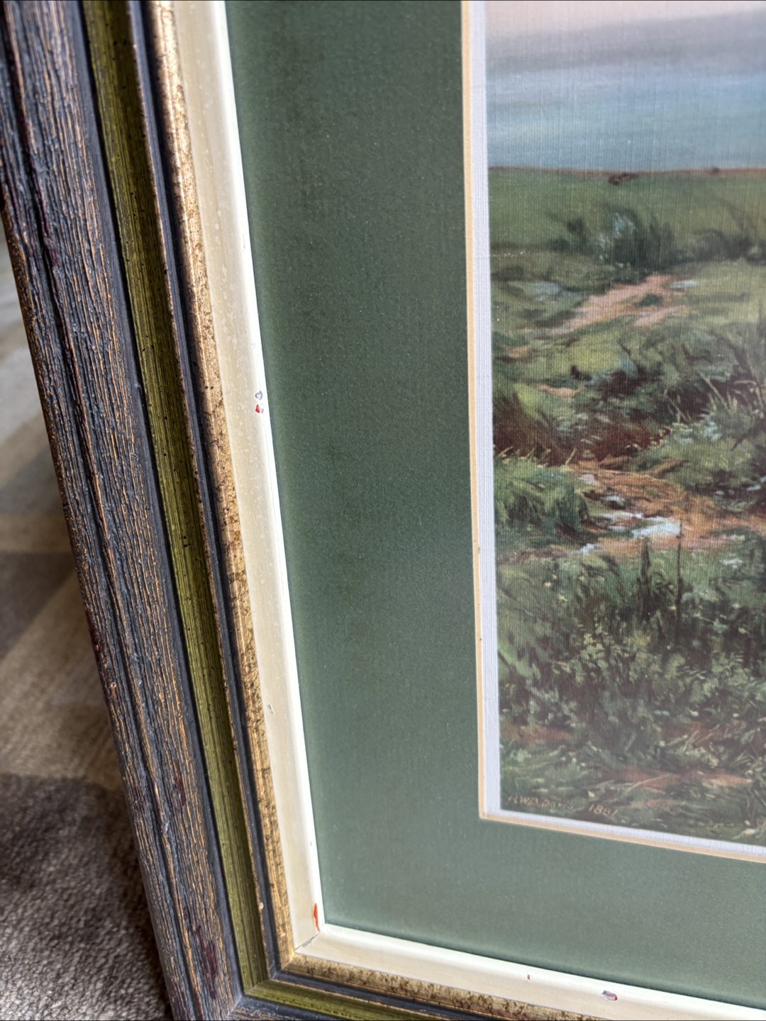Framed H.W.B. Davis Print: Mother and Foal - photo 4