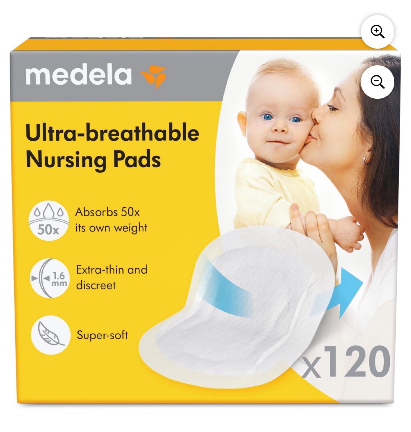Medela Ultra-breathable Nursing Pads -30 count
