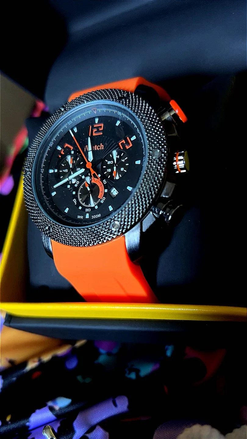 iWatch IW-A-23, Orange Band, Like New! image indicator(2)